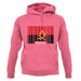 Angola Barcode Style Flag unisex hoodie