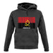 Angola Barcode Style Flag unisex hoodie