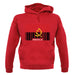 Angola Barcode Style Flag unisex hoodie