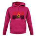 Angola Barcode Style Flag unisex hoodie