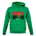 Angola Barcode Style Flag unisex hoodie