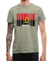 Angola Barcode Style Flag Mens T-Shirt