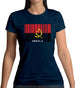 Angola Barcode Style Flag Womens T-Shirt