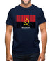 Angola Barcode Style Flag Mens T-Shirt