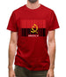 Angola Barcode Style Flag Mens T-Shirt