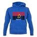 Angola Barcode Style Flag unisex hoodie