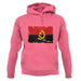 Angola Grunge Style Flag unisex hoodie