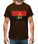 Angola Grunge Style Flag Mens T-Shirt