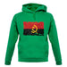 Angola Grunge Style Flag unisex hoodie