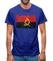 Angola Grunge Style Flag Mens T-Shirt