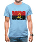 Angola Grunge Style Flag Mens T-Shirt