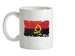 Angola Grunge Style Flag Ceramic Mug