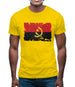 Angola Grunge Style Flag Mens T-Shirt