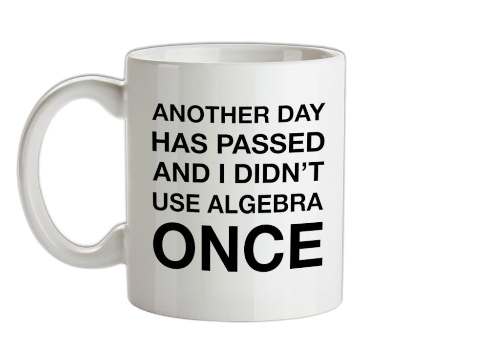 Another Day Has Passed And I Didn't Use Algebra Once Ceramic Mug