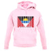 Antigua And Barbuda  Barcode Style Flag unisex hoodie