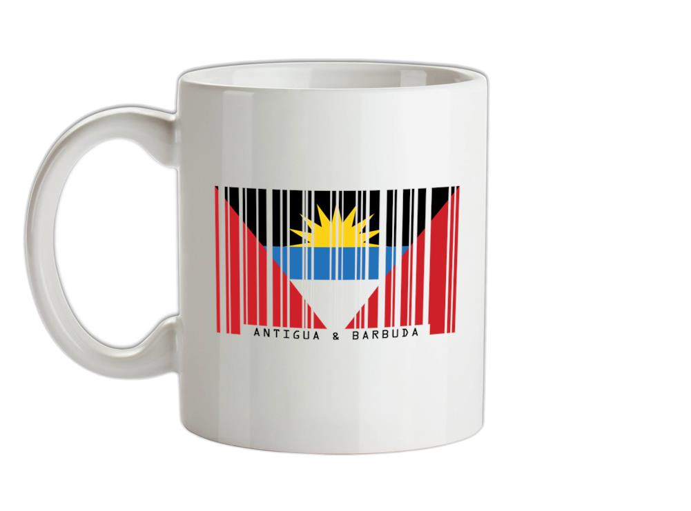 Antigua and Barbuda Barcode Style Flag Ceramic Mug