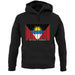 Antigua And Barbuda  Barcode Style Flag unisex hoodie