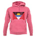Antigua And Barbuda  Barcode Style Flag unisex hoodie