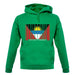 Antigua And Barbuda  Barcode Style Flag unisex hoodie