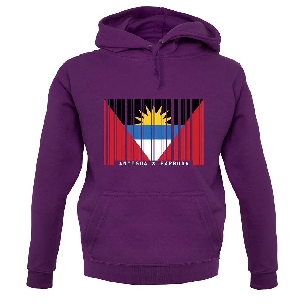 Antigua And Barbuda  Barcode Style Flag unisex hoodie