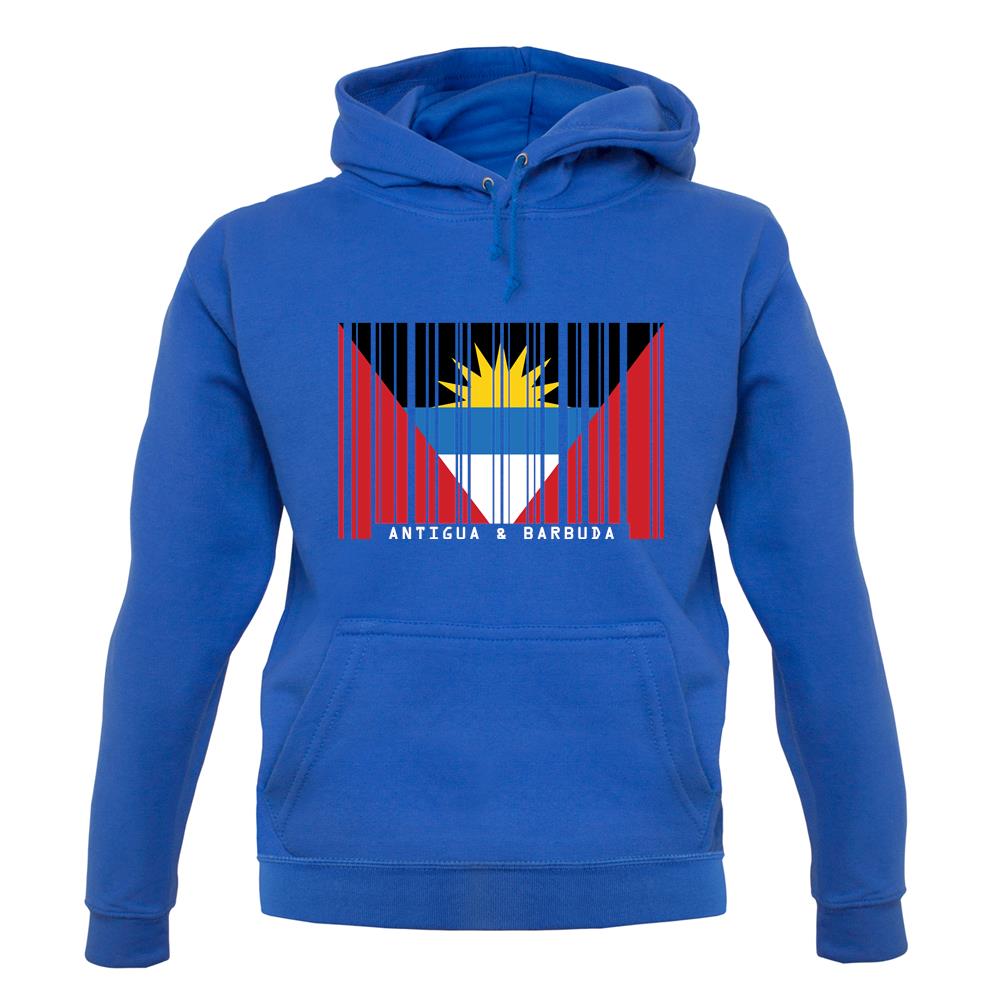 Antigua And Barbuda  Barcode Style Flag unisex hoodie