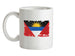 Antigua and Barbuda Grunge Style Flag Ceramic Mug