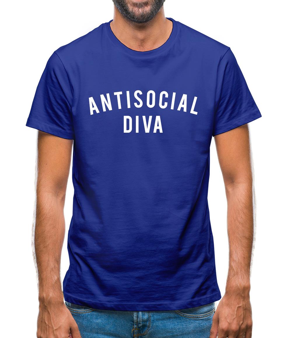 Anti-Social Diva Mens T-Shirt