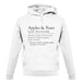 Apples & Pears Defenition unisex hoodie