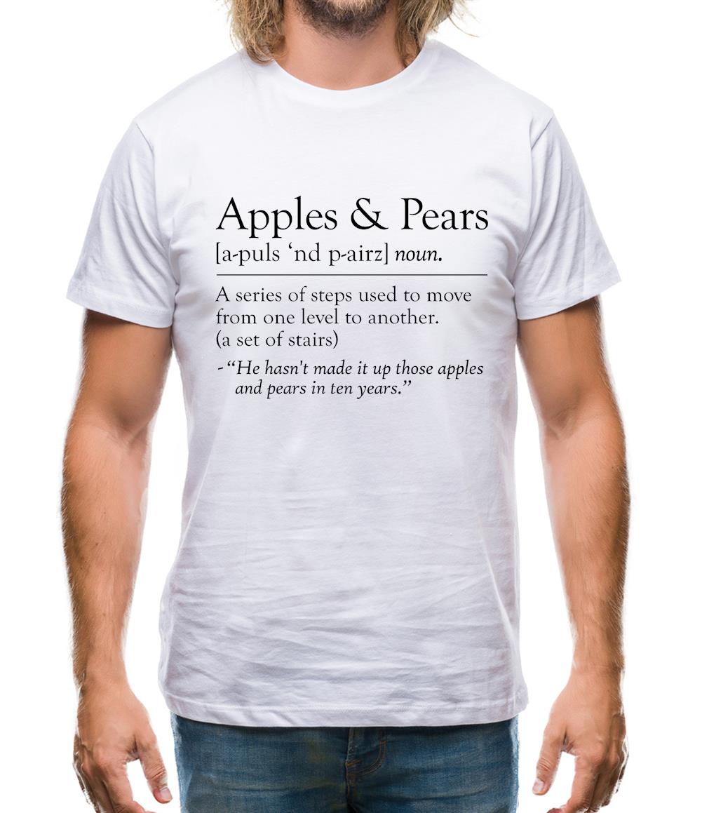 Apples & Pears Defenition Mens T-Shirt