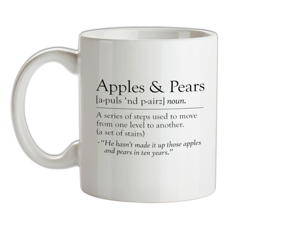 Apples & Pears Defenition Ceramic Mug