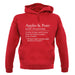 Apples & Pears Defenition unisex hoodie