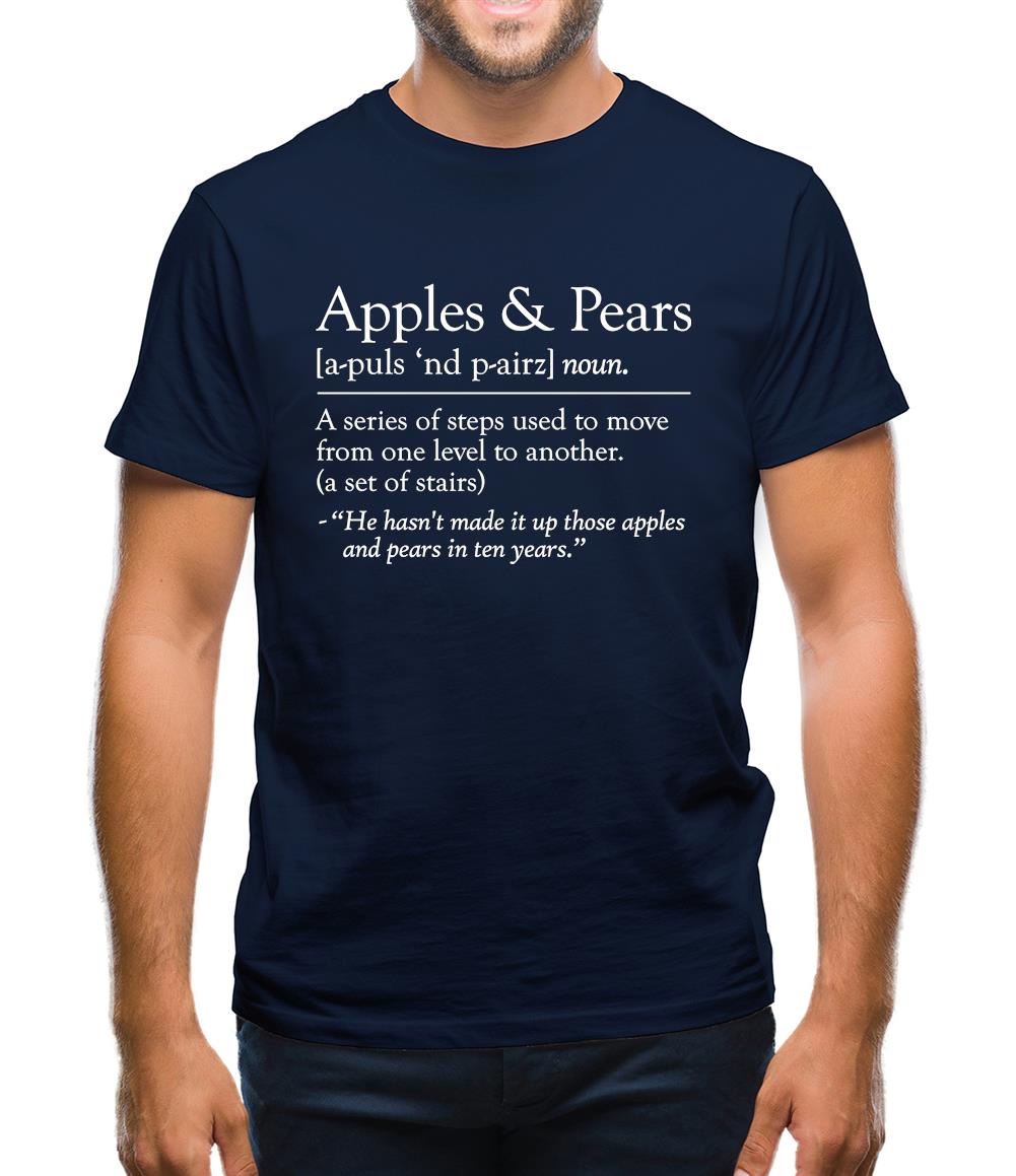Apples & Pears Defenition Mens T-Shirt