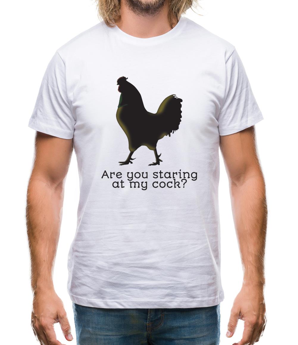 Staring At My Cock Mens T-Shirt