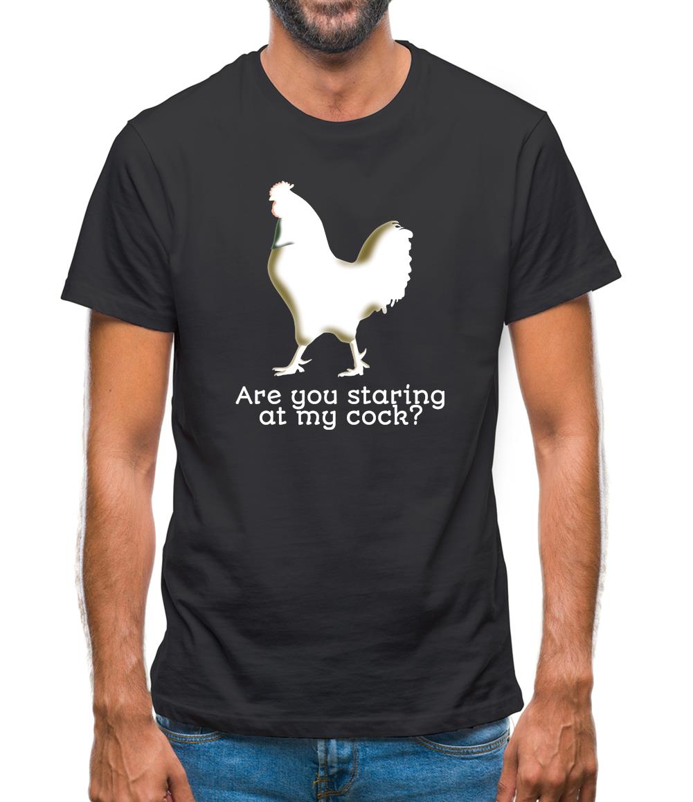 Staring At My Cock Mens T-Shirt