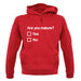 Are You Mature unisex hoodie