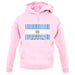 Argentina Barcode Style Flag unisex hoodie