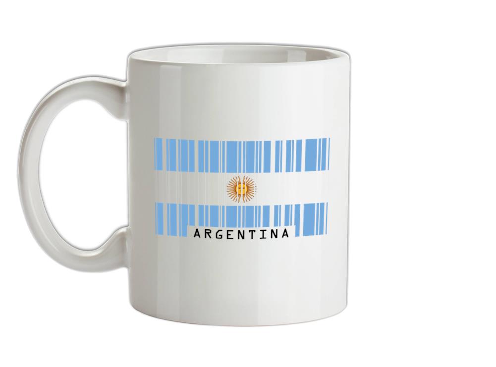 Argentina Barcode Style Flag Ceramic Mug