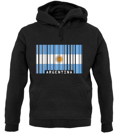 Argentina Barcode Style Flag unisex hoodie
