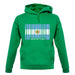 Argentina Barcode Style Flag unisex hoodie