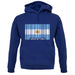 Argentina Barcode Style Flag unisex hoodie