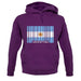 Argentina Barcode Style Flag unisex hoodie