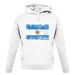 Argentina Grunge Style Flag unisex hoodie