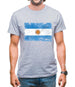 Argentina Grunge Style Flag Mens T-Shirt