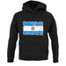 Argentina Grunge Style Flag unisex hoodie