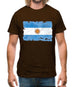 Argentina Grunge Style Flag Mens T-Shirt
