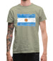 Argentina Grunge Style Flag Mens T-Shirt