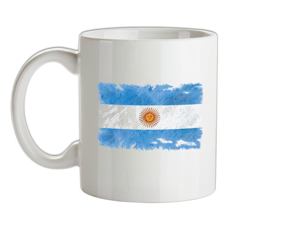 Argentina Grunge Style Flag Ceramic Mug