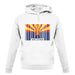 Arizona Barcode Style Flag unisex hoodie