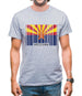 Arizona Barcode Style Flag Mens T-Shirt