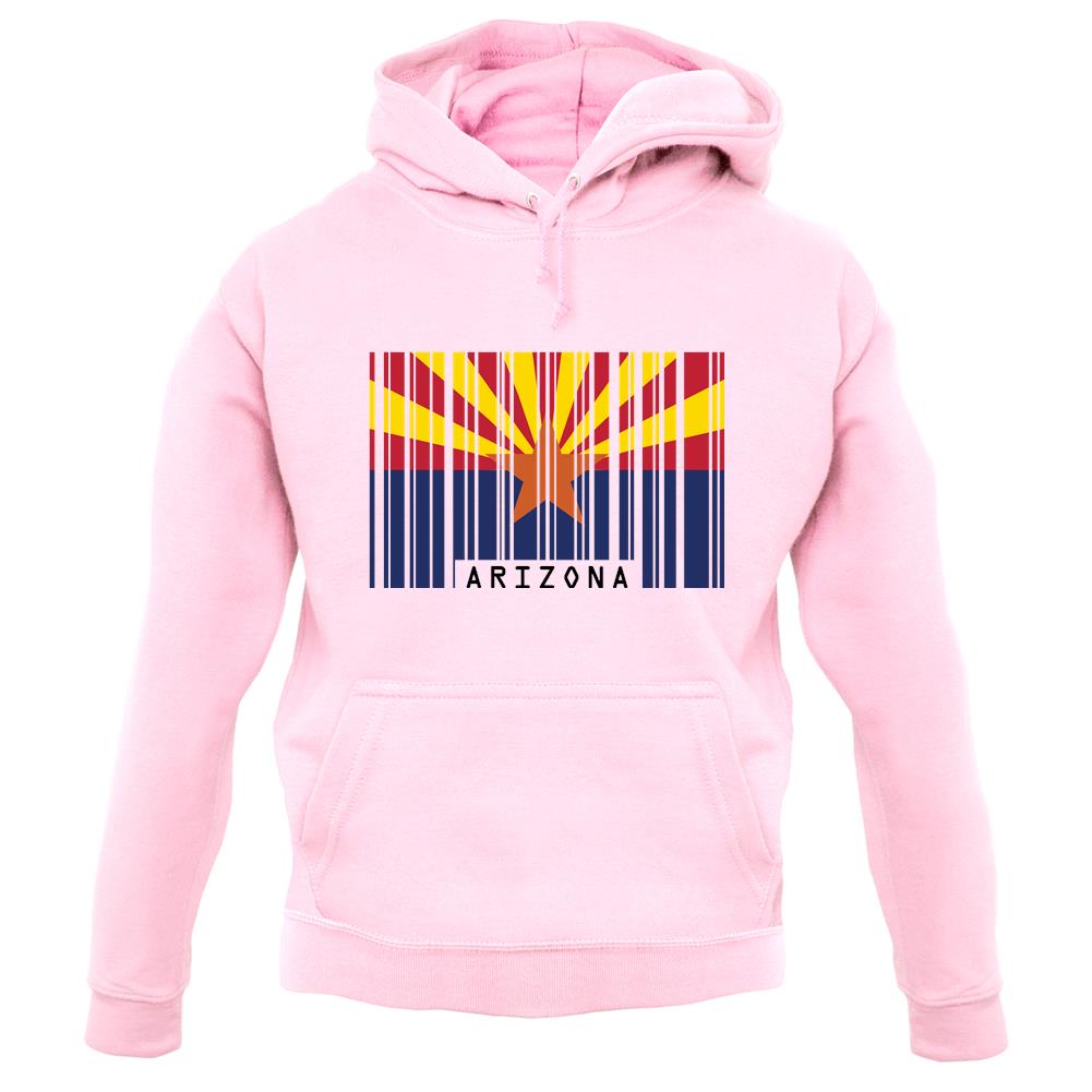 Arizona Barcode Style Flag unisex hoodie